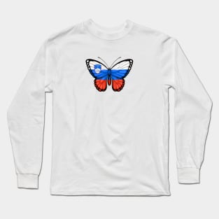 Slovenian Flag Butterfly Long Sleeve T-Shirt